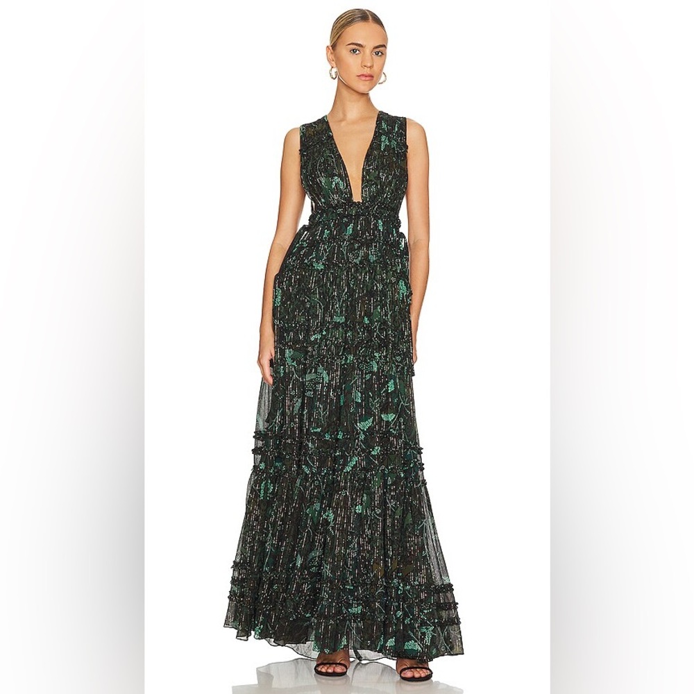 NWT Ulla Johnson Fiona Gown in Rainforest